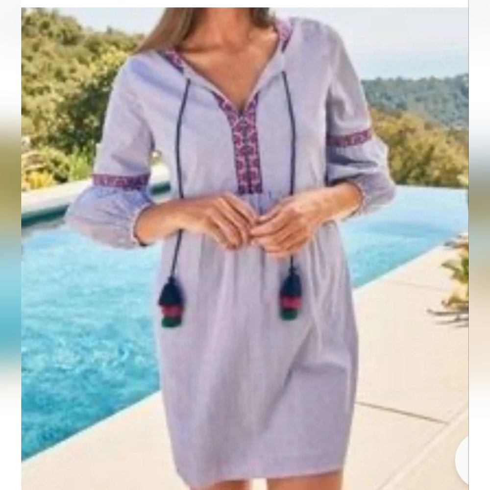 TOMMY BAHAMA SELINA POPLIN DRESS SZ MEDIUM